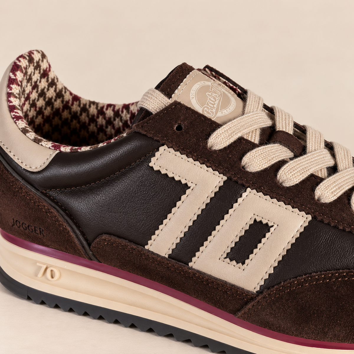 JOGGER MARRON BEIGE HOMME