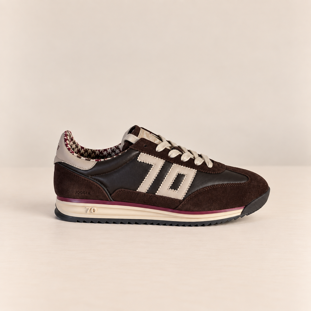 JOGGER MARRON BEIGE HOMME